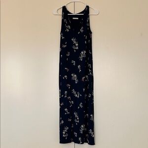 J. Jill Blue Floral Maxi Dress